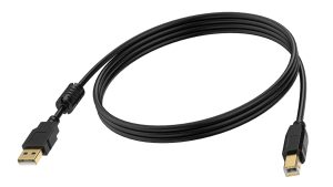 Vision Kabels-USB-A-B-Zwart